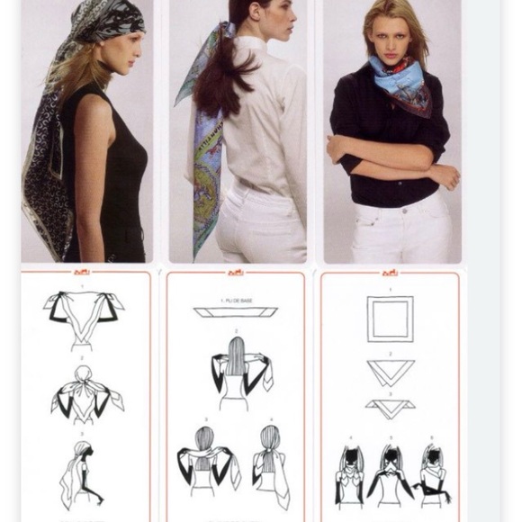 HERMES “Les Tuileries” Blue and Gold Silk Scarf - Picture 12 of 13